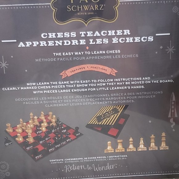FAO Schwarz Chess Teacher Board Game, Learning Educational , Chess Set - Picture 3 of 4